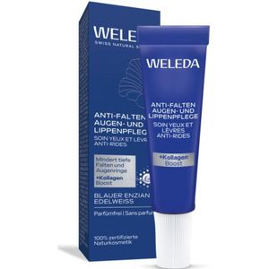 Weleda - Anti-Falten Augen- und Lippenpflege Blauer Enzian & Edelweiss Augencreme 10 ml (2299 € / 1 l)