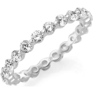 Giorgio Martello Milano - Ring runde Zirkonia Steine, Silber 925 Ringe 1 ct Silber Damen (68.99 € / 1 ct)