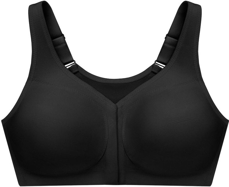 GLAMORISE - MagicLift Rückenstützender Vorderverschluss-BH - Schwarz Unterwäsche 1 ct Damen (57.89 € / 1 ct)