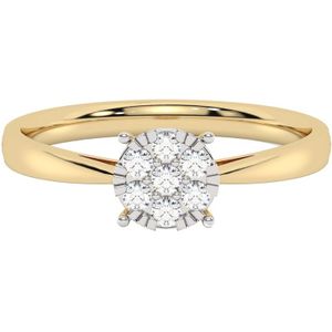 Diam Addict - Ring 585/- Gold Diamant weiß 0,195ct. Ringe 1 ct Damen (351.19 € / 1 ct)