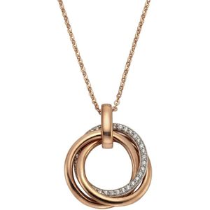 Celesta - Halskette 925/- Sterling Silber Zirkonia weiß Charms & Kettenanhänger 1 ct Weiss Damen (129.99 € / 1 ct)