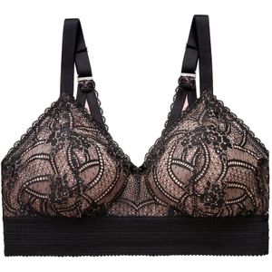 GLAMORISE - Bramour Gramercy Spitzen-Bralette de luxe - Schwarz Unterwäsche 1 ct Damen (31.49 € / 1 ct)