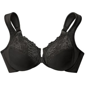 GLAMORISE - Vorderverschluss-WonderWire-BH - Schwarz Unterwäsche 1 ct Damen (50.05 € / 1 ct)