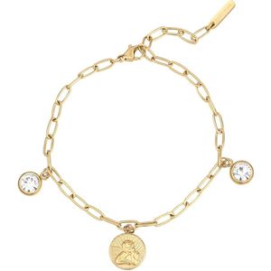 Eastside - Armband Engel aus Edelstahl in Gelbgold mit Zirkonia Armbänder & Armreife 1 ct Damen (31.44 € / 1 ct)