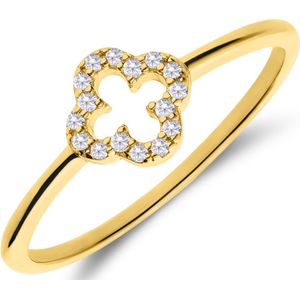 Lucardi - Ring 925 Silber - Silberfarbig Ringe 1 ct Damen (28.04 € / 1 ct)