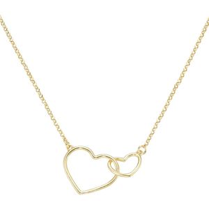 Smart Jewel - Collier mit Herzen, Gold 925 Ketten 1 ct Gold Damen (88.99 € / 1 ct)