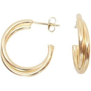 fejn - Ohrringe Double Hoop nachhaltiger Echtschmuck Creolen 1 ct Damen (58.99 € / 1 ct)