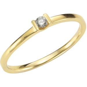 Orolino - Ring 585/- Gold Brillant weiß 0,07ct. Ringe 1 ct Damen (322.14 € / 1 ct)