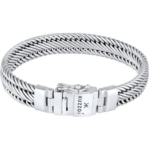 KUZZOI - Herren Gliederarmband Geflochten 925 Silber Armbänder & Armreife 1 ct (399.99 € / 1 ct)