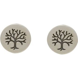 Gemshine - Ohrringe 'Lebensbaum' 1 ct Grau Damen (33.9 € / 1 ct)