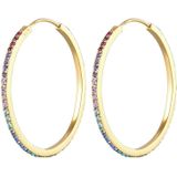Elli - Creole Regenbogen Kristalle 925 Silber Creolen 1 ct Damen (79.99 € / 1 ct)