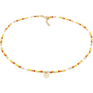 Elli - Choker Piece Glas Beads Boho Style 925 Silber Ketten 1 ct Damen (50.99 € / 1 ct)