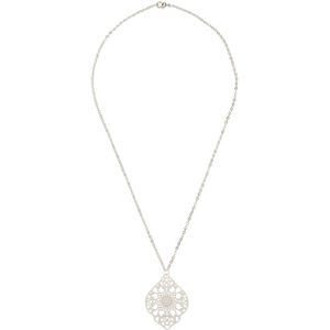 Gemshine - Halskette mit Anhänger 'Mandala' Ketten 1 ct Grau Damen (34.99 € / 1 ct)