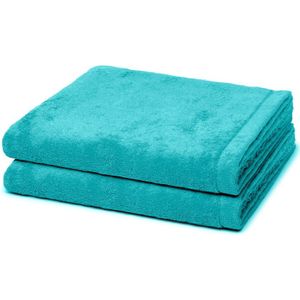Cawö - Lifestyle Duschtuch-Set - 2er-Set Handtücher 2 ct Petrol (59.99 € / 1 ct)