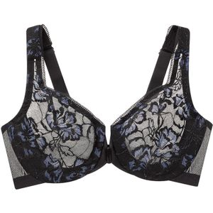 GLAMORISE - T-Rücken-BH mit Vorderverschluss und Spitze - Schwarz Unterwäsche 1 ct Damen (58.89 € / 1 ct)