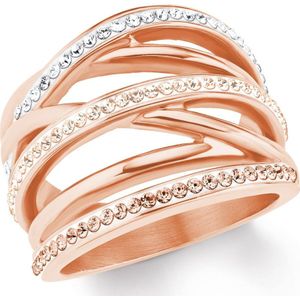 s.Oliver - Damenring Edelstahl Ringe 1 ct Weiss (67.99 € / 1 ct)