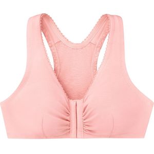 GLAMORISE - Baumwoll-BH mit Vorderverschluss und T-Rücken - Sanftes Pink Unterwäsche 1 ct Damen (45.89 € / 1 ct)