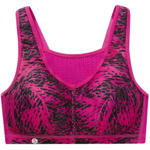 GLAMORISE - Elite Sport-Bustier mit bestem Halt - Fuchsia Print Unterwäsche 1 ct Damen (44.19 € / 1 ct)