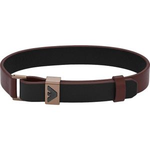 Emporio Armani - Armband Leder, Edelstahl Armbänder & Armreife 1 ct Herren (99.29 € / 1 ct)