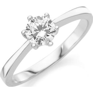 Smart Jewel - Ring bezaubernd und klassisch, Zirkonia Stein, Silber 925 Ringe 1 ct Weiss Damen (54.99 € / 1 ct)
