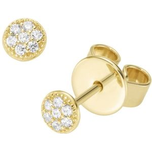 Giorgio Martello Milano - Ohrstecker mit Zirkonia, Silber 925 Ohrringe 1 ct Hellbraun Damen (58.99 € / 1 ct)