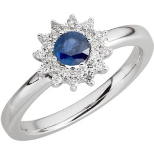Orolino - Ring 585/- Gold Safir blau 0.1900 Karat Ringe 1 ct Damen (1438.99 € / 1 ct)