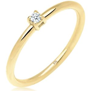 Elli DIAMONDS - Verlobungsring Diamant 0.03 ct. 375 Gelbgold Ringe 1 ct Damen (199.99 € / 1 ct)