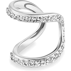 caï - Ear Cuff 925/- Sterling Silber Topas weiß 0,124ct. Ohrringe 1 ct Damen (58.64 € / 1 ct)