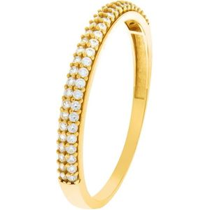 Fascination by Ellen K. - Ring 375/- Gold Zirkonia weiß Ringe 1 ct Damen (188.99 € / 1 ct)