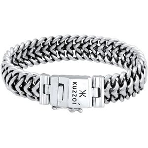 KUZZOI - Herren Panzerarmband Edel Fein 925er Sterling Silber Herrenschmuck 1 ct (349.99 € / 1 ct)