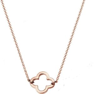 Elli - Kleeblatt Glücksbringer Filigran Trend 925 Sterling Silber Ketten 1 ct Damen (59.49 € / 1 ct)