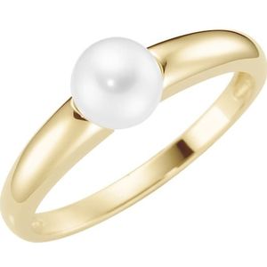 Luigi Merano - Ring mit Süßwasserperle, Gold 585 Ringe 1 ct Gold Damen (448.99 € / 1 ct)