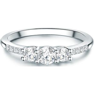 Trilani - Ring Sterling Silber Zirkonia in Silber Ringe 1 ct Damen (39.99 € / 1 ct)