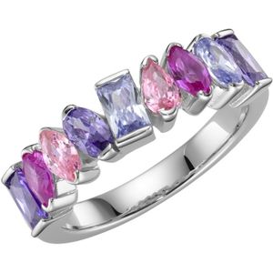 Giorgio Martello Milano - Ring Korund pink und Zirkonia mehrfarbig, Silber 925 Ringe 1 ct Violett (78.99 € / 1 ct)