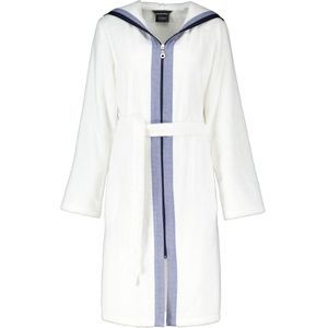 Cawö - Cawö Bademäntel Damen Reißverschluss Breton 6598 weiß - 600 1 ct Weiss (138.49 € / 1 ct)