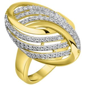 Fascination by Ellen K. - Ring 585/- Gold Zirkonia weiß Ringe 1 ct Damen (638.99 € / 1 ct)