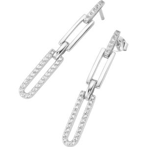 Smart Jewel - Ohrhänger mit Behang, beweglich,mit weißen Zirkonia, Silber 925 Ohrringe 1 ct Silber Damen (33.14 € / 1 ct)