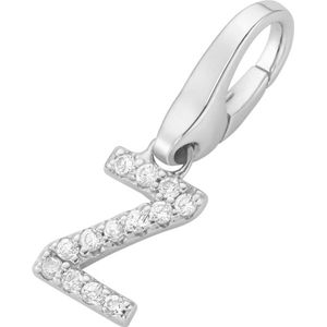 Giorgio Martello Milano - Charm Buchstabe H, Zirkonia Steine, Silber 925 Charms & Kettenanhänger 1 ct Weiss Damen (34.99 € / 1 ct)