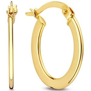 Beloro - Creoles Beloro Jewels La Rinascente Gabriela golden - 375 gold Ohrringe 1 ct Damen (79.99 € / 1 ct)