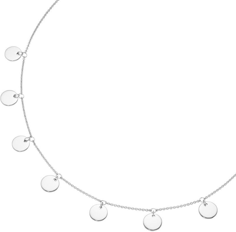Smart Jewel - Collier Plättchen, Silber 925 Ketten 1 ct Silber Damen (88.99 € / 1 ct)