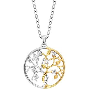Julie Julsen - Anhänger mit Kette 925/- Sterling Silber Zirkonia weiß Charms & Kettenanhänger 1 ct Weiss Damen (97.89 € / 1 ct)