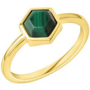 Celesta - Ring 925/- Sterling Silber Malachit grün Ringe 1 ct Weiss Damen (59.99 € / 1 ct)