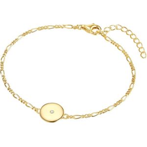 Lulu & Jane - Diamant-Armband aus Sterling Silber in Gelbgold mit Diamant Armbänder & Armreife 1 ct Damen (33.99 € / 1 ct)