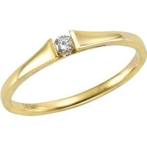 Orolino - Ring 585/- Gold Brillant weiß 0,08ct. Ringe 1 ct Damen (407.14 € / 1 ct)