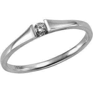 Orolino - Ring 585/- Gold Brillant weiß 0,08ct. Ringe 1 ct Damen (407.14 € / 1 ct)