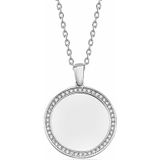 dKeniz - Anhänger mit Kette 925/- Sterling Silber Zirkonia weiß Charms & Kettenanhänger 1 ct Weiss Damen (97.89 € / 1 ct)