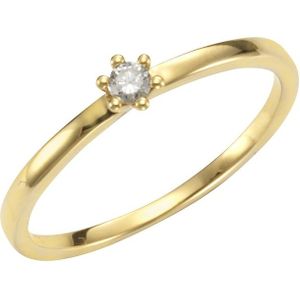Orolino - Ring 750/- Gold Brillant weiß 0,07ct. Ringe 1 ct Damen (407.14 € / 1 ct)