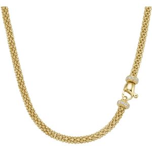 Smart Jewel - Collier Himbeerkette mit Zirkonia Steinen, Silber 925 Ketten 1 ct Gold (169.14 € / 1 ct)