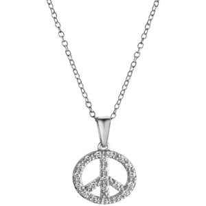 Celesta - Halskette 925/- Sterling Silber Zirkonia weiß Charms & Kettenanhänger 1 ct Weiss Damen (33.99 € / 1 ct)