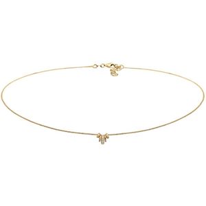 Elli - Glas Kristalle Weiß 925 Sterling Silber Ketten 1 ct Damen (59.99 € / 1 ct)